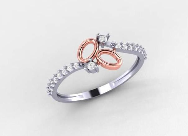 Vintage Inspired Gold Diamond Ring