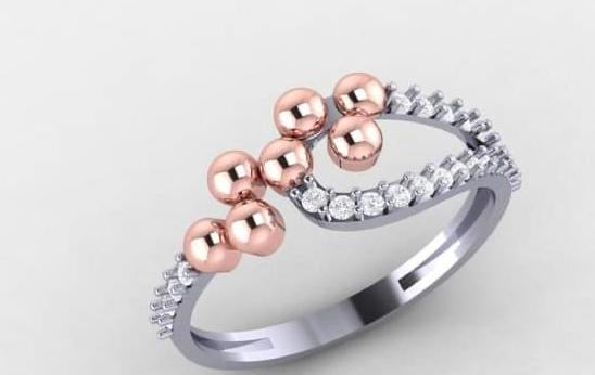 Designer Statement Gold Diamond Ring