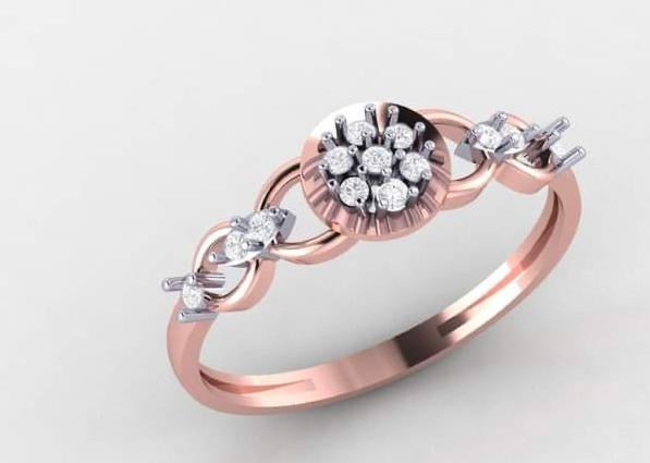 Designer Statement Gold Diamond Ring