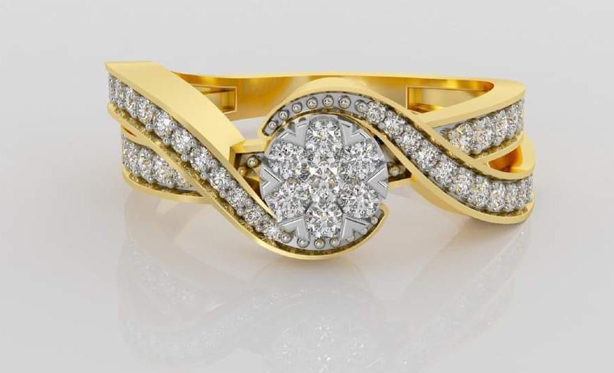 Elegant Gold Diamond Ring