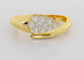 Dual Tone Gold Diamond Ring