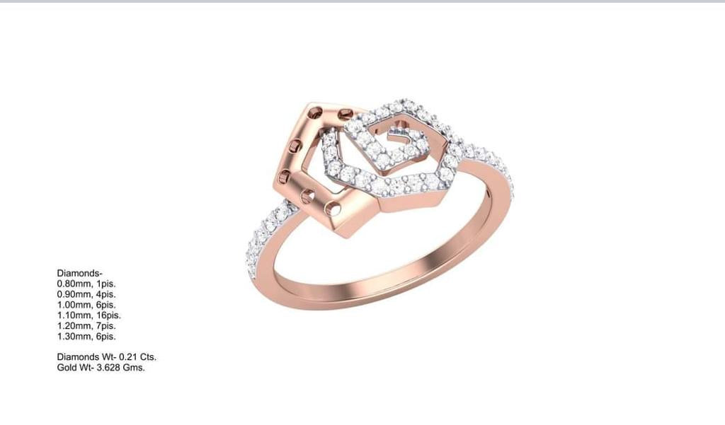 Classic Halo Gold Diamond Ring