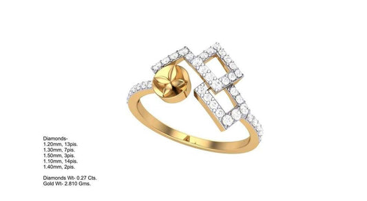 Elegant Gold Diamond Ring