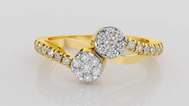 Elegant Gold Diamond Ring