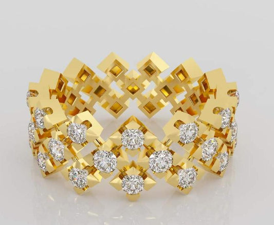 Everyday Wear Gold Diamond Ring