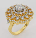 Solitaire Look Gold Diamond Ring