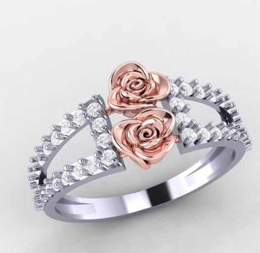 Bridal Gold Diamond Ring