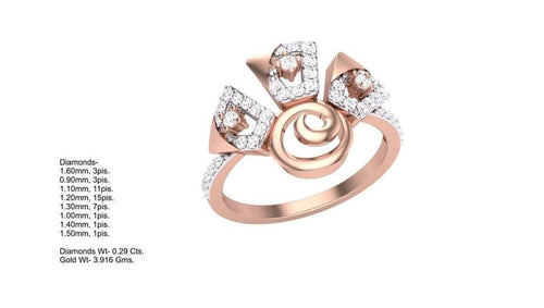 Bridal Gold Diamond Ring