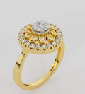 Vintage Inspired Gold Diamond Ring