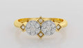 Vintage Inspired Gold Diamond Ring