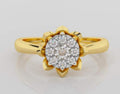 Dual Tone Gold Diamond Ring