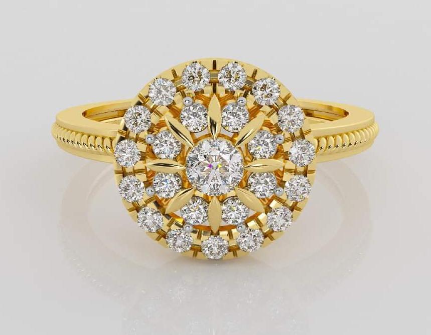 Everyday Wear Gold Diamond Ring