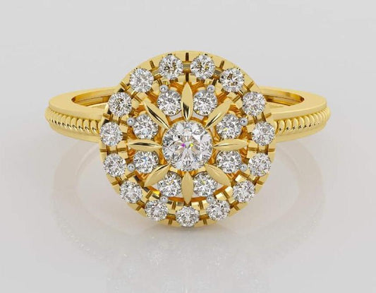 Everyday Wear Gold Diamond Ring