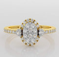 Designer Statement Gold Diamond Ring
