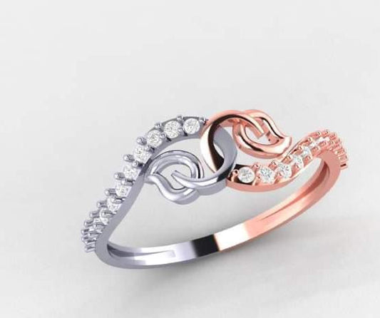 Party Wear Gold Diamond Ring