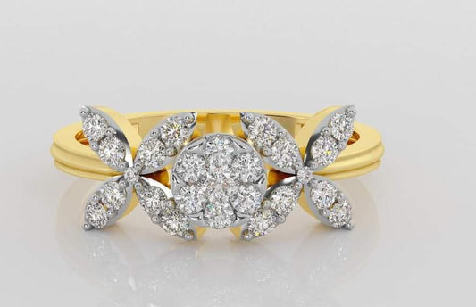 Bridal Gold Diamond Ring