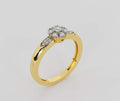 Dual Tone Gold Diamond Ring