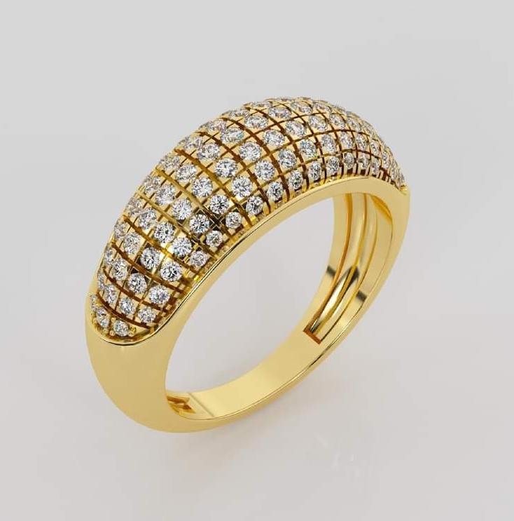 Bridal Gold Diamond Ring