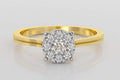 Classic Halo Gold Diamond Ring