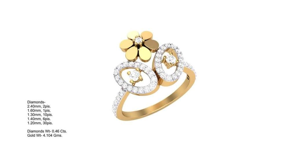 Everyday Wear Gold Diamond Ring