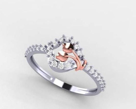 Party Wear Gold Diamond Ring